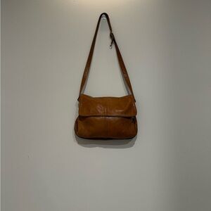 Victoria Leather Co Leather Crossbody Bag Brown Made in USA Vintage Style